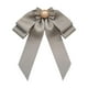 thumbnail image 2 of Broche Con Lazo Preatado Para Mujer, Alfiler De Corbata Para Bufanda, Uniforme, Aniversario, Gris, 2 of 3