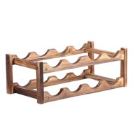 Bothyi - Estante De Botella Moderno Soporte De Estante De Exhibición Independiente Para Sótano 2 Niveles