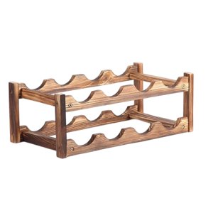 Bothyi - Estante De Botella Moderno Soporte De Estante De Exhibición Independiente Para Sótano 2 Niveles