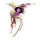 thumbnail image 1 of Broche Para Mujer, Accesorios De Phoenix, Joyería Para Bufanda, Sombrero, Morado, 1 of 5