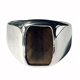 thumbnail image 1 of Anillo plata 925 y Ojo Tigre; talla 9 USA - talla 20 española, 1 of 3