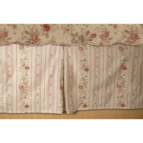 Greenland Home Fashions - Faldón De Cama Greenland Home, Color Rosa Envejecido, Talla Doble