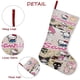 thumbnail image 5 of Sanrio Tema: Calcetines de Navidad, fino lino blanco para colgar en escaleras y chimenea, decoración navideña para el hogar, regalo de Navidad. 45cm × 32cm, 5 of 5