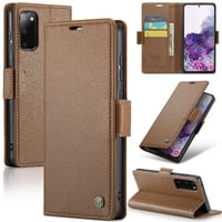 Caseme Tipo Cartera Samsung Galaxy S20 Con Cierre Magnético, Rfid, Tarjetero, Soporte, Carga Inalámbrica