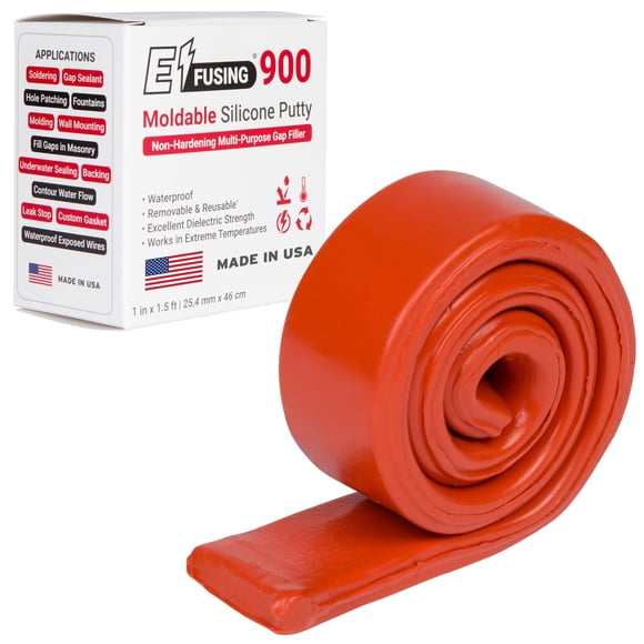 Masilla de silicona moldeable E/Fusing 900 naranja roja 900 ml