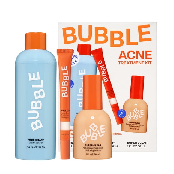 Kit Antiacné Bubble Skincare 3 Piezas Ácido Salicílico Todo Tipo de Piel