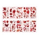 thumbnail image 1 of 10 Piezas De Calcomanía Aterradora Para La Cara De Utilería De Fiesta De Cosplay Para Niños, Mujeres, Hombres, Adolescentes, Estilo C, 1 of 4