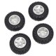thumbnail image 5 of 4pcs 1/24 RC Ruedas De Orugas Neumáticos Aptos Para Axial SCX24 00002 00001 Plata A, 5 of 5
