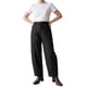 thumbnail image 2 of INSPIRE CHIC Pantalones de Pierna Ancha para Mujer de Cintura Alta Traje Suelto Largo Recto Holgado con Bolsillos Formal Casual Otoño Invierno Pantalones de Traje Talla X Grande Negro, 2 of 5