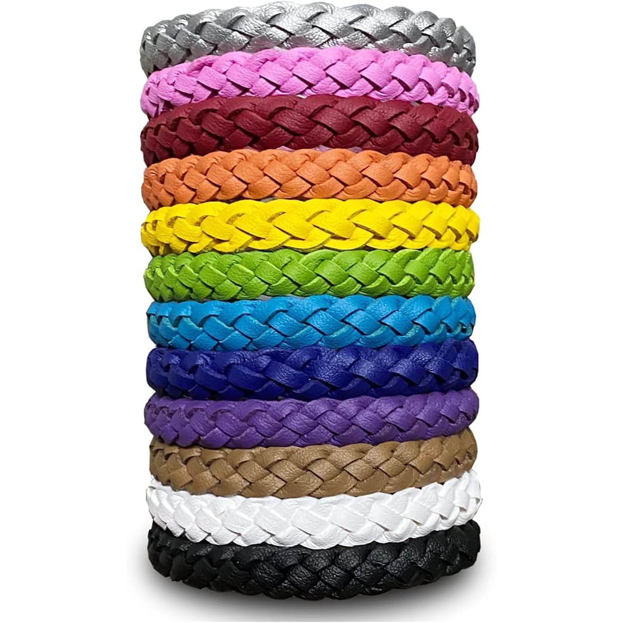 Buggybeds - Pulseras Repelentes De Mosquitos Buggybands – Pack De 12 De Cuero
