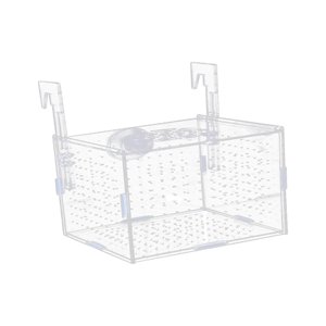 Ioensy - Caja De Aislamiento Para Acuario Suministro De Acuario Transparente Para Camarones De Peces Agresivos 15X10X10Cm Y Anzuelo
