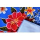 thumbnail image 4 of First Choice Vinyls Alux Mantel de Vinilo con Flores de Hibisco para Patios, Picnic y Mesas de Cocina - Azul y Rojo - Vinilo Plástico - Mantel Redondo de 55 pulg. (140 cm), 4 of 5