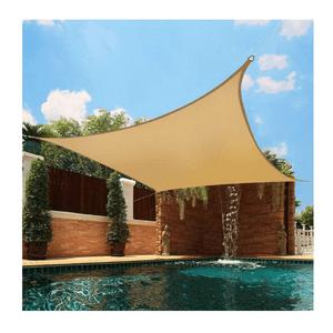 Genérico - Toldo Vela Rectangular Lona Beige Resistente 3.5X5