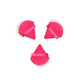 thumbnail image 1 of Borla Triangular para Maquillaje Pack de 3 Fucsia Magic Makeup, 1 of 2