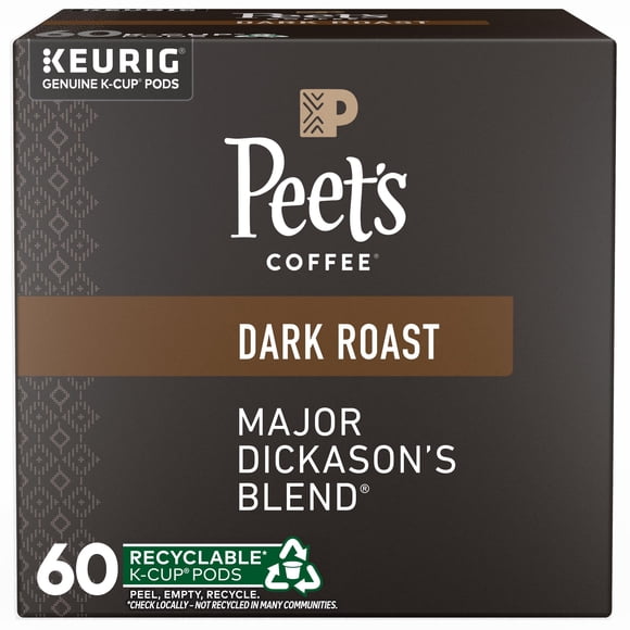 Cápsulas Keurig K-Cup de Coffee Peet's Dark Roast, 60 unidades