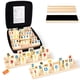 thumbnail image 1 of Set de Rummy Cube ZIXCARE para 8 jugadores, 214 fichas y soportes de madera, 1 of 7