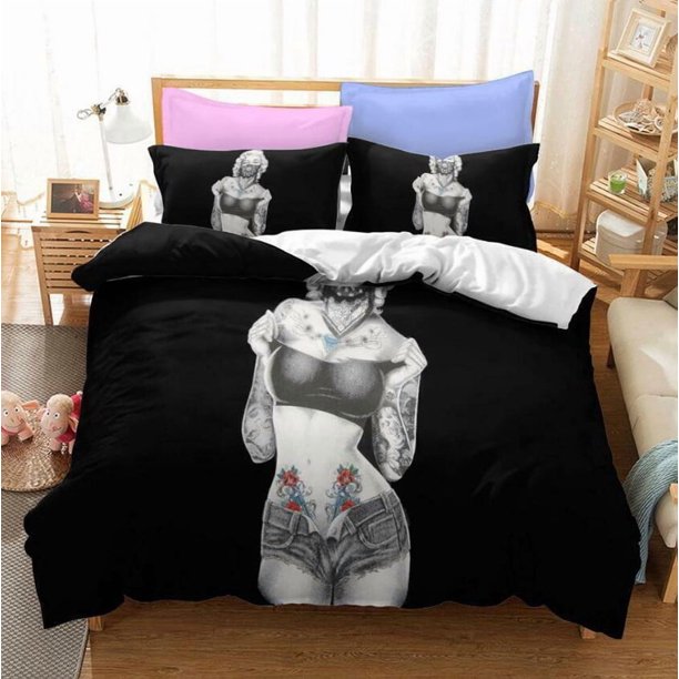 Classic Celebrity Marilyn Monroe Quilt Duvet Cover Set Super Children3-Piece Bedding Set