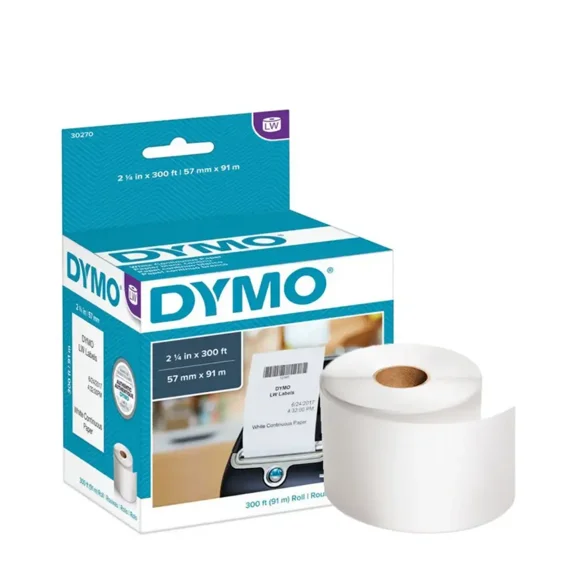 Rollo de Etiquetas Continuas Dymo LW 57mm x 91mt