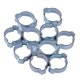 thumbnail image 3 of CLIPS DOBLES PARA OREJAS DE 15-18 MM, ABRAZADERA O, ACERO ZINCADO, PAQUETE DE 10, 3 of 5