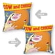 thumbnail image 2 of Vaca y Pollo Fundas de almohada de terciopelo con tema, regalos de funda de almohada, decoración para el hogar, cojín de lanzar, regalo de cumpleaños para fans y parejas.56*56cm., 2 of 6