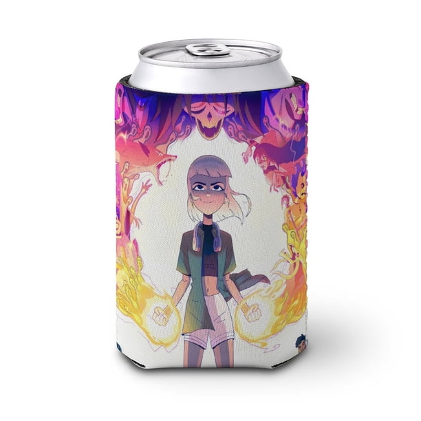 Jentry Chau contra el Inframundo Funda enfriadora de latas, aislante de bebidas para mantener frías o calientes, funda térmica plegable para latas, portabebidas reutilizable