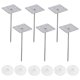 thumbnail image 1 of Clavijas de aislamiento perforadas de 4 pulgadas con arandelas redondas, paquete de 80 clavos aislantes de aluminio para fijar tableros de espuma, 1 of 6