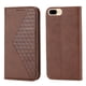 thumbnail image 2 of Funda Flip FOXDOCK para iPhone 7 Plus/8 Plus , Estilo Billetera con Diseño Rombo, Correa de Mano y Soporte, Uso Diario, 2 of 5