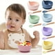 thumbnail image 4 of 1set Baby Feeding Bowl And Spoon Set, Silicone Baby Bowl Suction Cup With Wooden Spoon Silicone Suction Base Non Slip Baby First Feeding Kit Gift For Toddler Children Girls Boys, 4 of 4