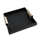 thumbnail image 5 of Bandeadora de joyas Bandeja de joyería Mesa de café Mesa de café Centropítore Basquillo Bandeja de almacenamiento para decoración de tocador de baño Cuadrado negro, 5 of 5