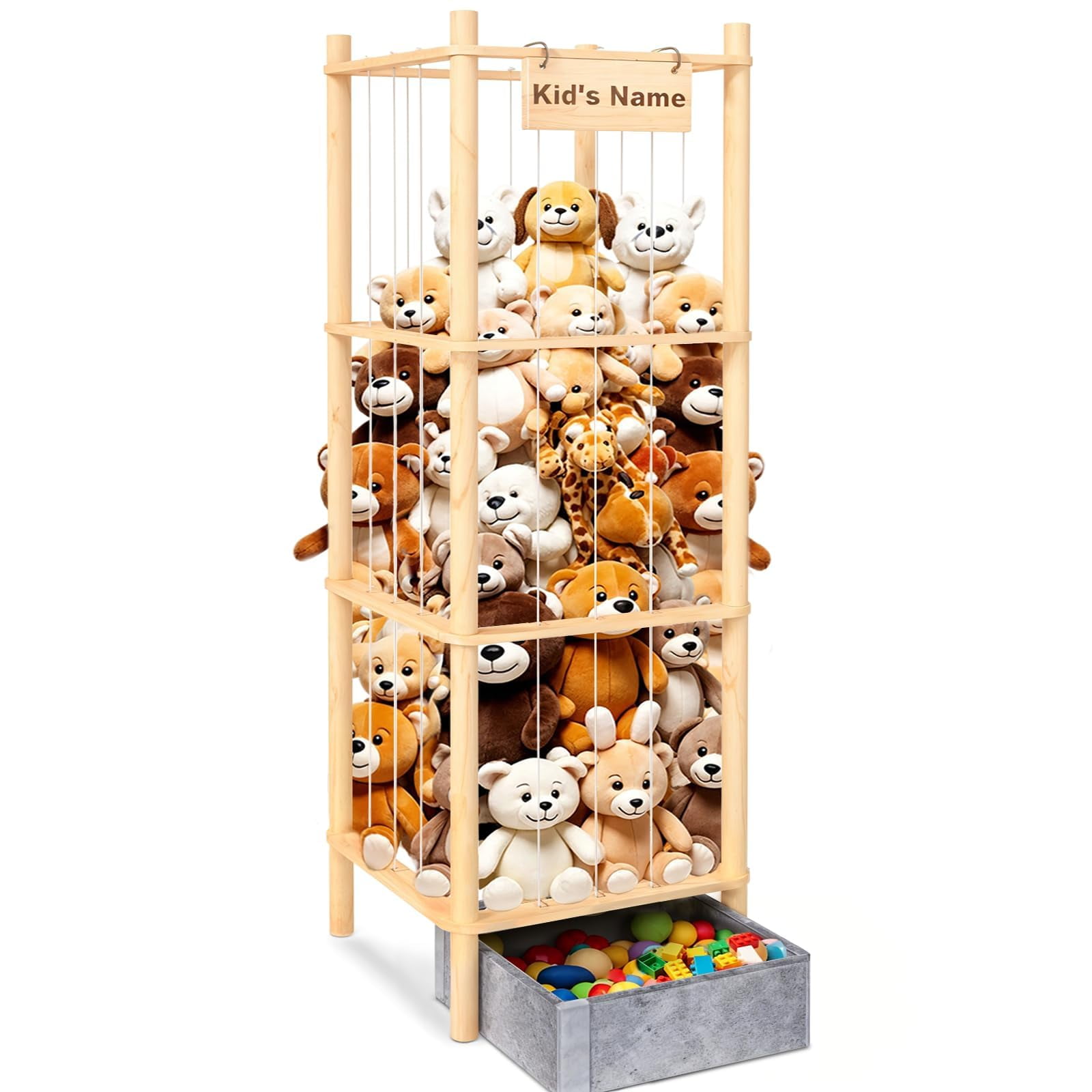 Peluches De Madera Para Guardar Animales De Peluche Worldmx