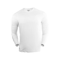 Snix - Polera Fit De Adulto Primera Capa Para Futbol Manga Larga Blanca Talla L