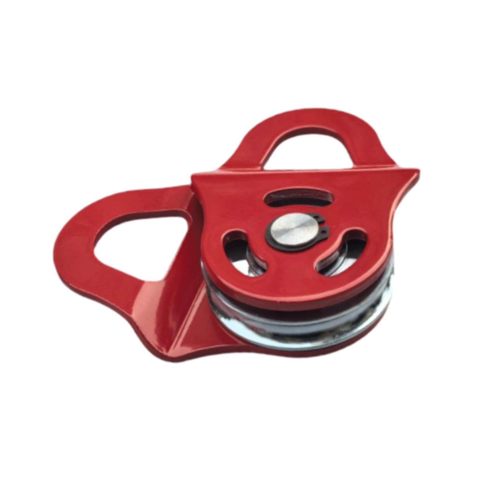 Magideal - Accesorio De Recuperación De Bloque Offroads De Cabrestante De Cabrestante Para El Vehículo Agrícola De Recuperación De Cabrestante Bloques De Polea Rojo