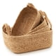 thumbnail image 1 of Juego de cestas de almacenamiento KIBAGA de cuerda de yute natural, 4 piezas, para el hogar, 1 of 7