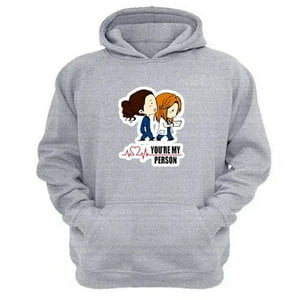 Genérico - Polerón Canguro Grey´S Anatomy Gris Claro Talla M Unisex