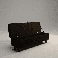 Bloccare - Banqueta Piecera 130 Cm Tapiz Genova (Negro)