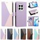 thumbnail image 5 of Funda Libro Tricolor para OnePlus 13 con Ranuras para Tarjetas, Morado, 5 of 6