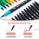 thumbnail image 2 of Rotuladores Aen Art de doble pincel, 24 colores, para colorear para adultos, 2 of 5