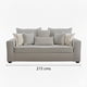 thumbnail image 3 of Sofa 3 cuerpos con Resortes full comfort plus Agustina Gris Claro, 3 of 3