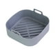 thumbnail image 5 of Freidora De Aire Olla De Silicona Bandeja Para Hornear Duradera Revestimiento De Freidora De Aire De Silicona Para Horno Sarga Gris, 5 of 5