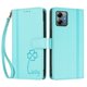 thumbnail image 3 of Funda Cartera Trébol para Motorola Moto G Play 2025 con Ranuras Tarjetas y Carga Inalámbrica Verde menta, 3 of 6