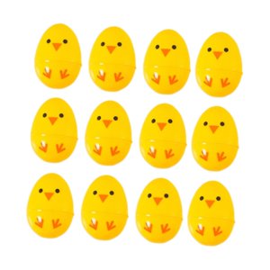 Magideal - 12 Huevos De Pascua Rellenables, Cestas De Pascua, Juegos De Huevos Con Bisagra, Huevos De Pascua Vacíos, Decoraciones De Bricolaje Para La Búsqueda D