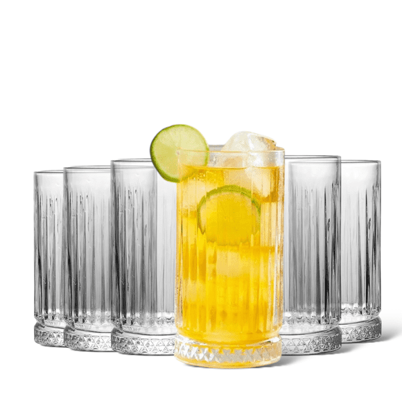 SET DE 6 VASO VIDRIO VINTAGE 450ML HARWELL