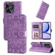 thumbnail image 5 of Funda tipo cartera FOXDOCK para Realme C53 , diseño girasol en relieve, cuero PU, cierre magnético, soporte y tarjetero, 5 of 5