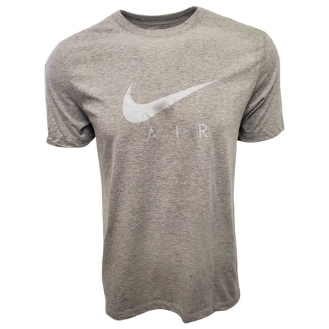Camiseta Nike Swoosh Air Metallic Graphic Para Hombre, Gris Y Plata
