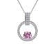 thumbnail image 3 of Collar Colgante de Moissanita de 1 Uds para Mujer, Collares de Diamante Color D VVS1 Rosa/azul/amarillo, Regalos de Joyería para Esposa Mamá con Certificado, 3 of 9