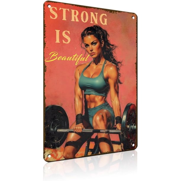 Letrero estaño metal gimnasio no dejas entrenar envejeces vintage arte pared hogar boxeo club 30x40cm