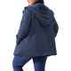 thumbnail image 3 of Agnes Orinda Chaqueta de Lluvia para Mujer Talla Grande Impermeable con Forro de Felpa Chaquetas con Capucha Rompevientos Abrigo Largo con Bolsillos 1X Azul Marino, 3 of 6