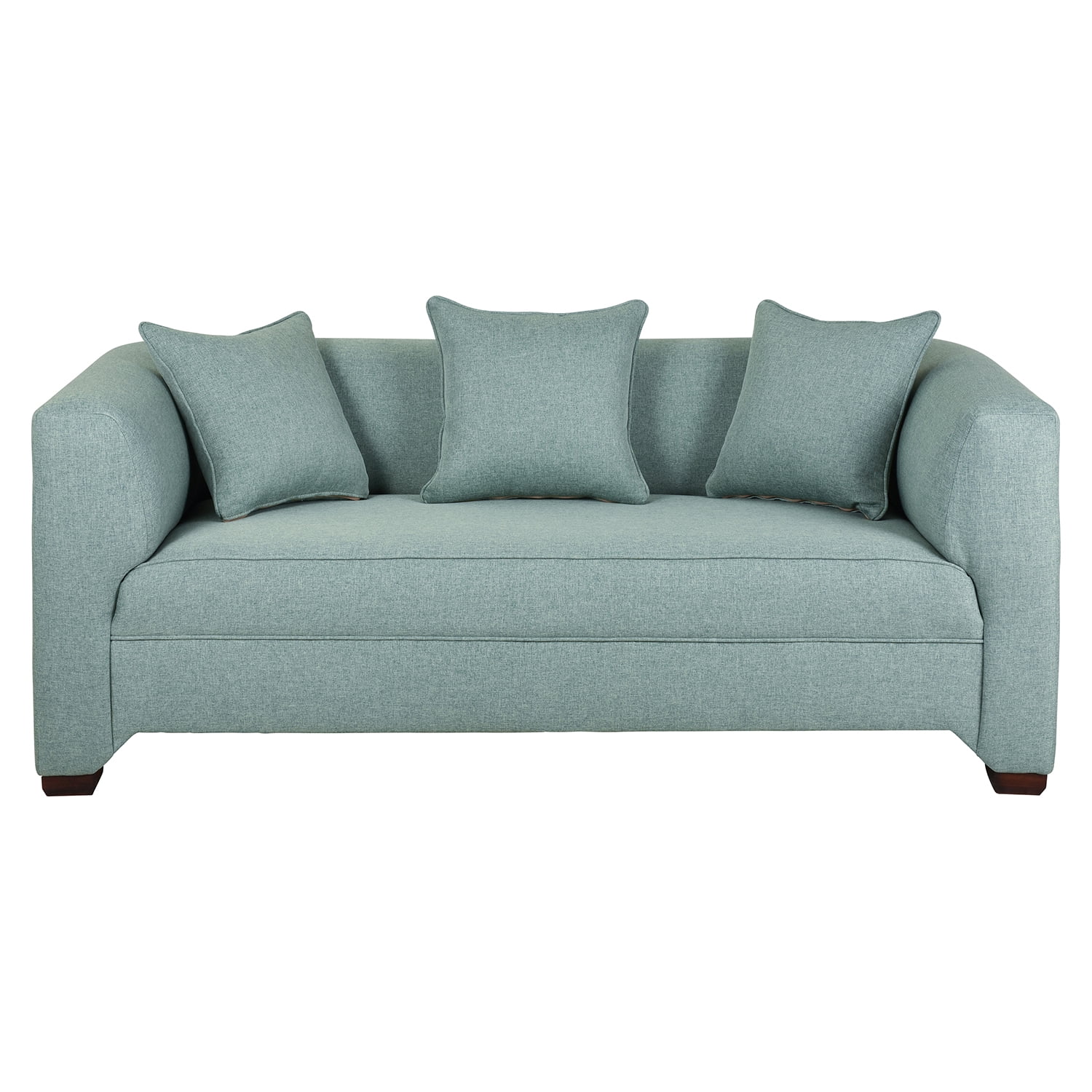 Muebles América - Sofá 3 Cuerpos Metropolitan Tela Verde Claro