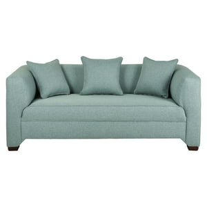 Muebles América - Sofá 3 Cuerpos Metropolitan Tela Verde Claro