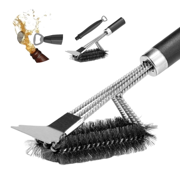 Cepillo para Parrilla Edgnb 46 cm Acero Inoxidable 3 en 1